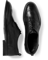 Коричневые кожаные броги от Alexander McQueen