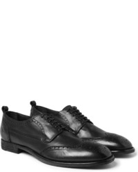 Коричневые кожаные броги от Alexander McQueen