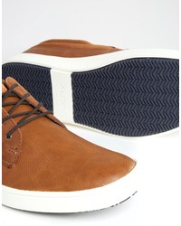 Мужские коричневые кожаные кеды от Aldo