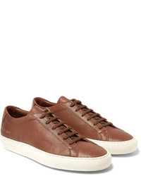 Мужские коричневые кожаные кеды от Common Projects