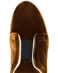 Мужские коричневые кожаные кеды от Pierre Hardy