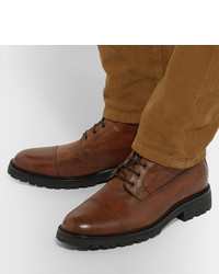 Мужские коричневые кожаные классические ботинки от Belstaff