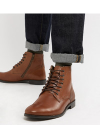 Мужские коричневые кожаные классические ботинки от ASOS DESIGN