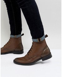 Мужские коричневые кожаные классические ботинки от Dead Vintage