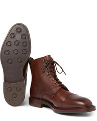 Мужские коричневые кожаные классические ботинки от Kingsman