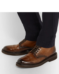 Мужские коричневые кожаные классические ботинки от Officine Creative