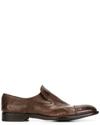 Мужские коричневые кожаные лоферы от Alberto Fasciani