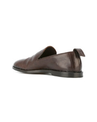 Мужские коричневые кожаные лоферы от Measponte