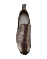 Мужские коричневые кожаные лоферы от Measponte