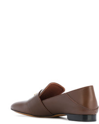 Женские коричневые кожаные лоферы от Bally