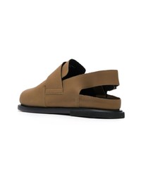 Мужские коричневые кожаные лоферы от Camper