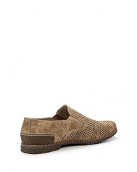 Мужские коричневые кожаные лоферы от Instreet