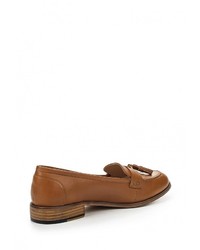 Женские коричневые кожаные лоферы от Pier One