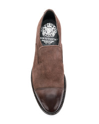 Женские коричневые кожаные лоферы от Alberto Fasciani