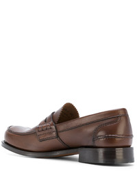 Мужские коричневые кожаные лоферы от Church's