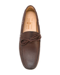 Мужские коричневые кожаные мокасины от Car Shoe