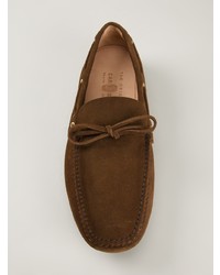 Мужские коричневые кожаные мокасины от Car Shoe