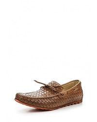 Мужские коричневые кожаные мокасины от El Tempo