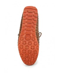 Мужские коричневые кожаные мокасины от El Tempo