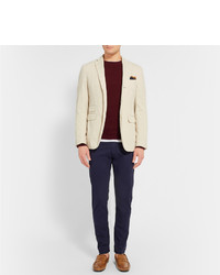 Мужские коричневые кожаные мокасины от Tod's