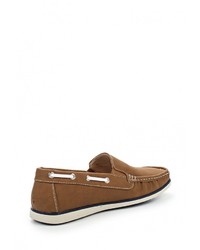 Мужские коричневые кожаные мокасины от Pezzano