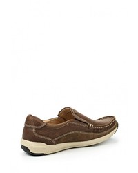 Мужские коричневые кожаные мокасины от SHOIBERG