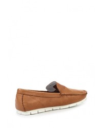 Мужские коричневые кожаные мокасины от Spur