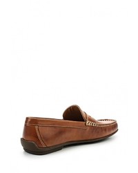 Мужские коричневые кожаные мокасины от Storm