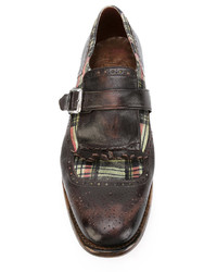 Коричневые кожаные монки от Church's