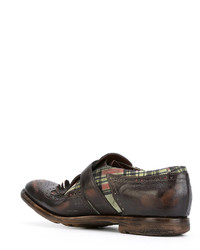 Коричневые кожаные монки от Church's