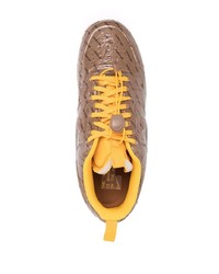 Мужские коричневые кожаные низкие кеды от Nike