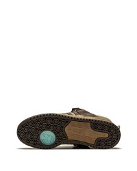 Мужские коричневые кожаные низкие кеды от adidas