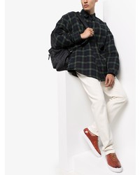 Мужские коричневые кожаные низкие кеды от Grenson