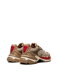 Мужские коричневые кожаные низкие кеды от Puma