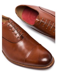 Коричневые кожаные оксфорды от Grenson