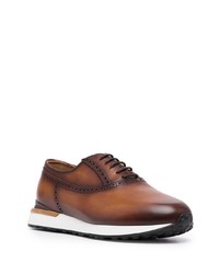 Коричневые кожаные оксфорды от Magnanni