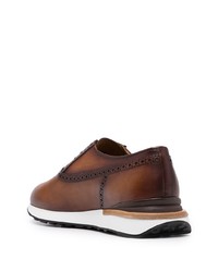 Коричневые кожаные оксфорды от Magnanni