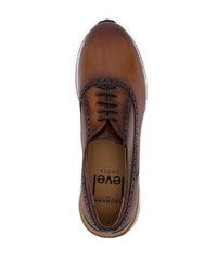 Коричневые кожаные оксфорды от Magnanni