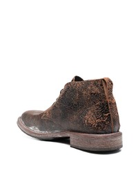 Мужские коричневые кожаные повседневные ботинки от Moma