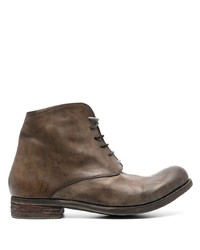 Мужские коричневые кожаные повседневные ботинки от A Diciannoveventitre