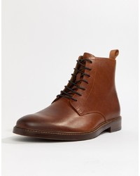 Мужские коричневые кожаные повседневные ботинки от Aldo