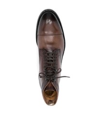 Мужские коричневые кожаные повседневные ботинки от Officine Creative