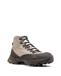 Мужские коричневые кожаные повседневные ботинки от Roa