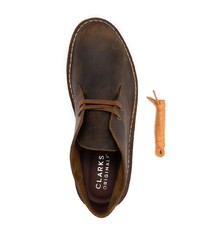 Мужские коричневые кожаные повседневные ботинки от Clarks Originals