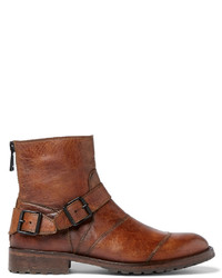 Мужские коричневые кожаные повседневные ботинки от Belstaff