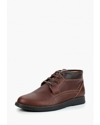 Мужские коричневые кожаные повседневные ботинки от Dino Ricci Trend