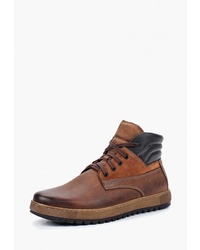 Мужские коричневые кожаные повседневные ботинки от Domeno