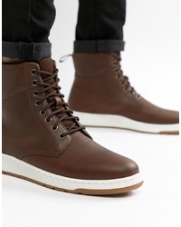 Мужские коричневые кожаные повседневные ботинки от Dr. Martens