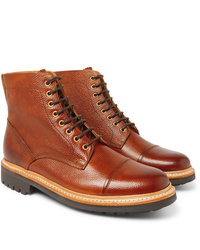 Мужские коричневые кожаные повседневные ботинки от Grenson
