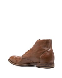 Мужские коричневые кожаные повседневные ботинки от Officine Creative